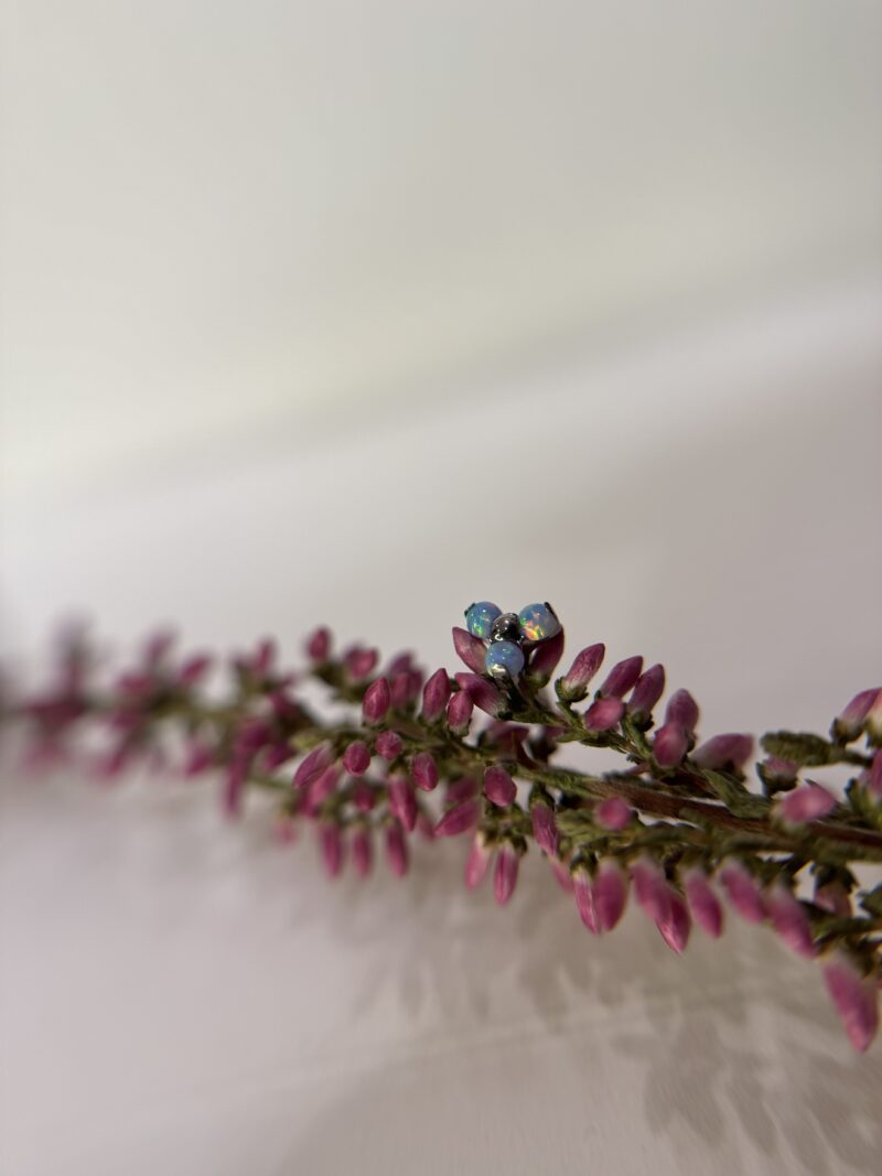 Labret z nakrętką Triana opal 1.2mm - obrazek 2