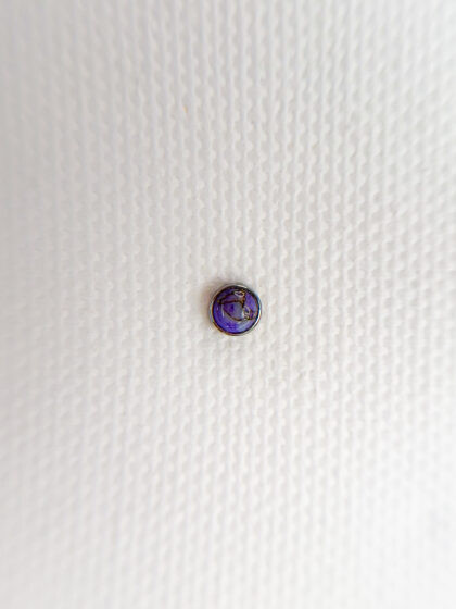 Labret z nakrętką z lazurytem 1.2mm