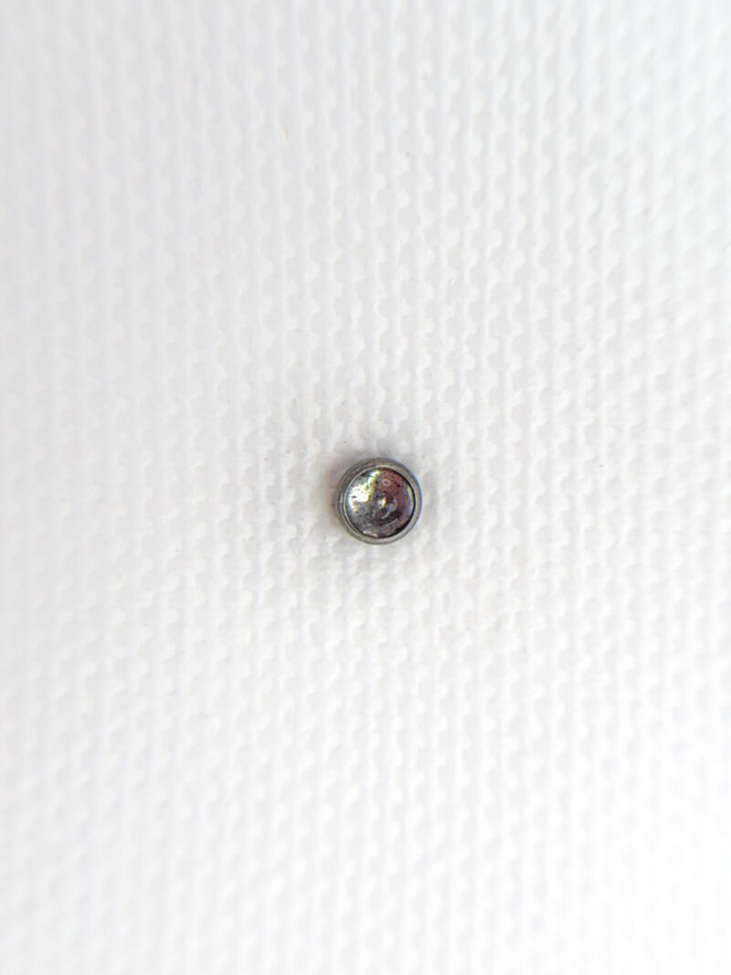 Labret z nakrętką z labradorytem 1.2mm